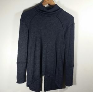 We the free charcoal grey open back turtle neck